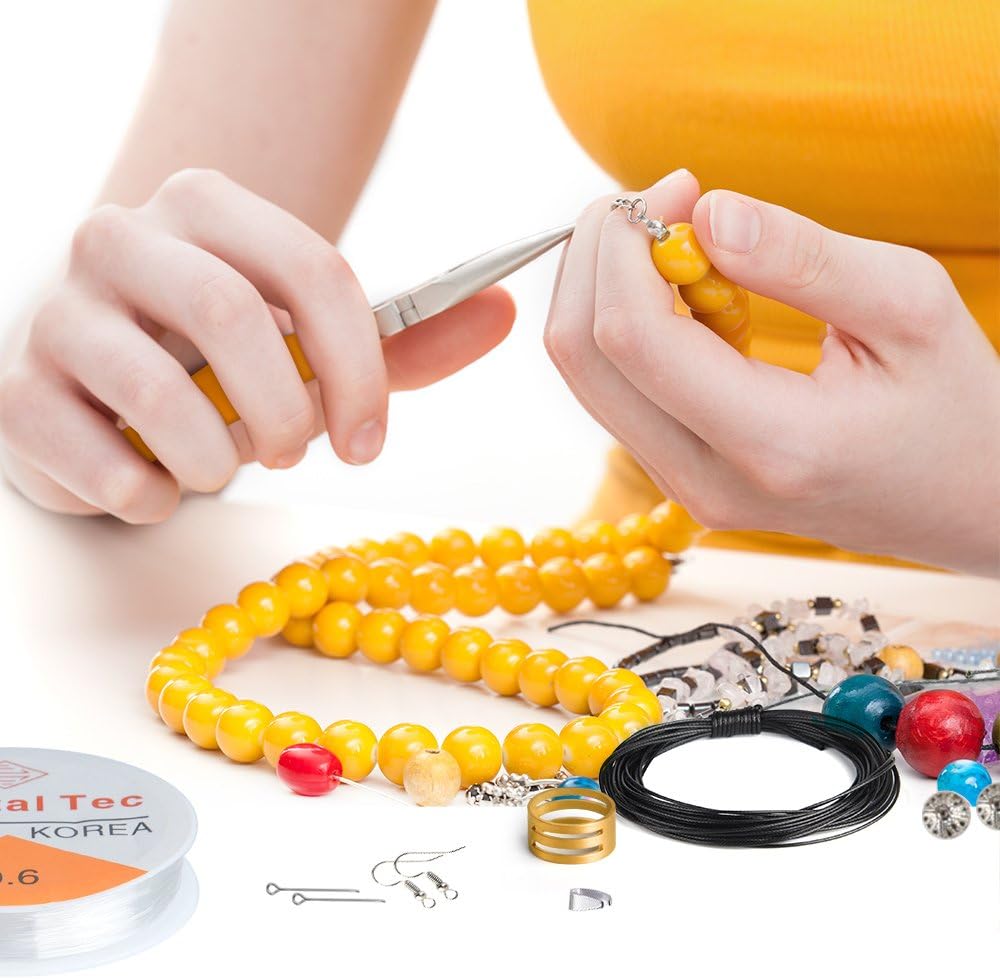 KUUQA Jewelry Making Kit Jewelry Findings Starter Kit Jewelry Beading Making and Repair Tools Kit - Image 6