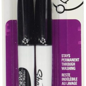 Sharpie Rub-a Dub Laundry Markers Black, 2pk