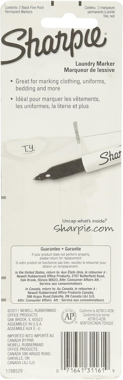 Sharpie Rub-a Dub Laundry Markers Black, 2pk - Image 2